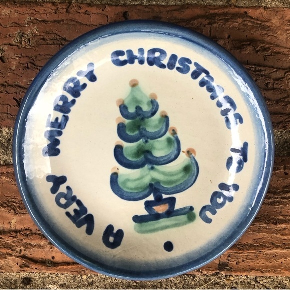 2 Pieces M A Hadley Holiday Pottery Pieces Spotted Pig...